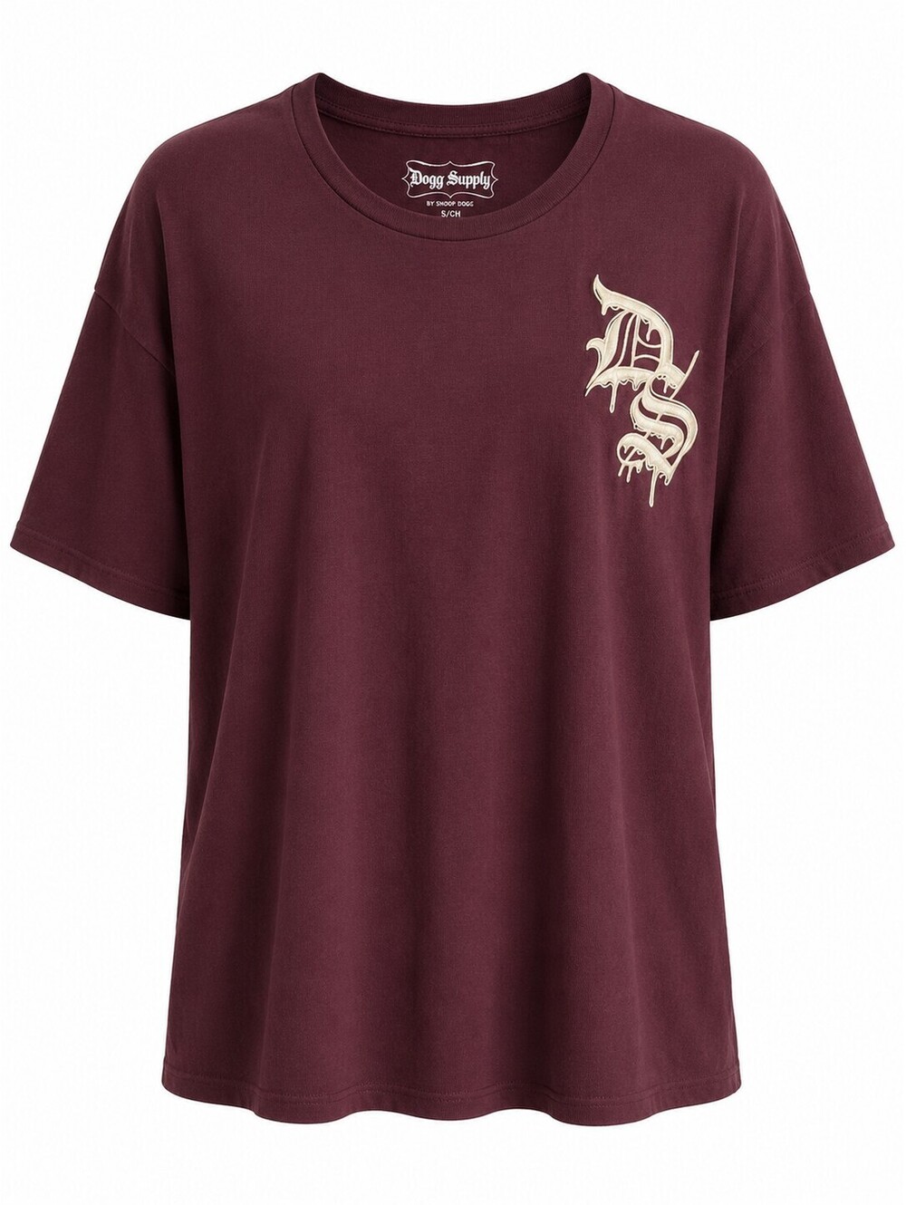 Dogg Supply Snoop Dogg Graphic T Shirt S NWT Hip Hop Streetwear Burgundy